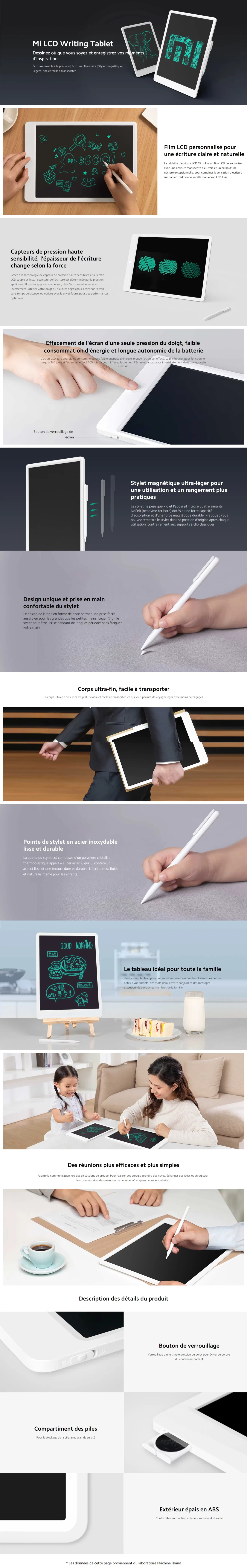 TABLETTE GRAPHIQUE XIAOMI MI LCD WRITING TABLET 13,5 