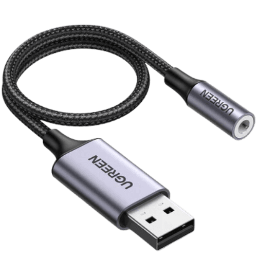 Ugreen Cable USB-A to Port Jack audio 3,5mm (30757)