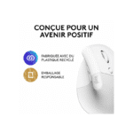 Souris sans fil ergonomique Logitech Lift – Blanc – Image 5
