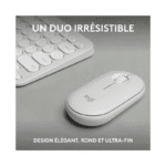 LOGITECH COMBO Pebble 2 Combo Clavier et souris sans fil Blanc – Image 2