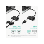 Adaptateur Ugreen USB-A 3.0 Mâle vers HDMI / VGA
