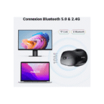 UGREEN Souris sans fil Design Egr 2,4 GHZ & BT5.0 15M – Image 2