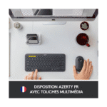 Logitech K380 Clavier Sans fil Bluetooth Multi-Device – Gris – Image 3