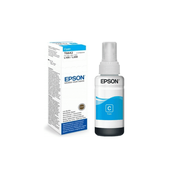 Epson 664 C (T6642) Cyan – Bouteille d’encre Epson d’origine