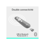 Logitech R500s Laser Pointer Presentation-Gris Moyen – Image 4