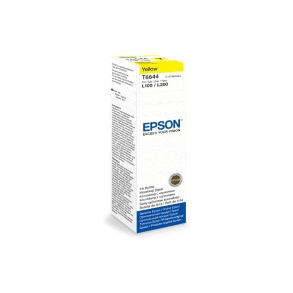 Epson 664 Y (T6644) Jaune – Bouteille d’encre Epson d’origine