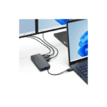 Station d’accueil de voyage Lenovo USB-C pour deux écrans – avec adaptateur – Image 2