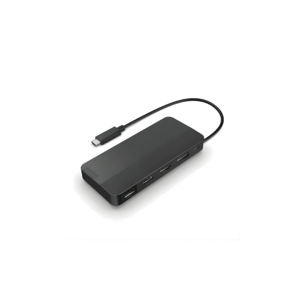 Station d’accueil de voyage Lenovo USB-C pour deux écrans – avec adaptateur