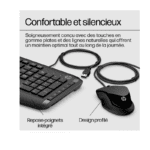 Clavier et souris filaires HP 200 – AZERTY – Image 3