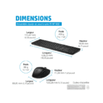 Clavier Souris sans fil HP 650 – Image 3