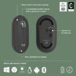 Souris sans fil Logitech Pebble 2 M350s -Graphite – Image 3