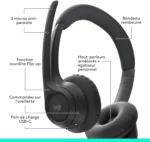 LOGITECH  300 Casque ZONE 300 BLACK BT – Image 2