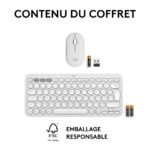 LOGITECH COMBO Pebble 2 Combo Clavier et souris sans fil Blanc – Image 5