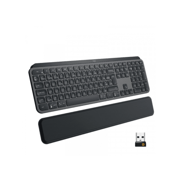 Clavier sans fil Logitech MX Keys Plus avec repose-poignets – AZERTY