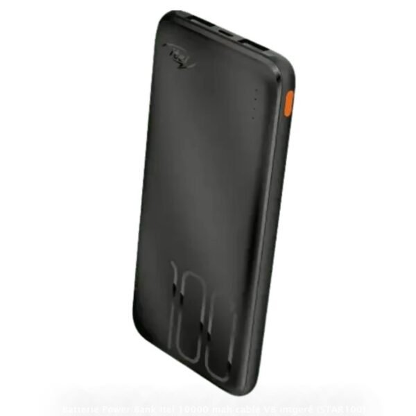 Batterie Power Bank Itel 10000 mah cable V8 intgeré (STAR100)