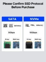 10Gbps M.2 NVMe SSD Enclosure with Protective Silicone Case – Image 6