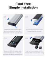 10Gbps M.2 NVMe SSD Enclosure with Protective Silicone Case – Image 14