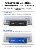 10Gbps M.2 NVMe SSD Enclosure with Protective Silicone Case – Image 2