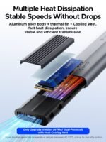 10Gbps M.2 NVMe SSD Enclosure with Protective Silicone Case – Image 7