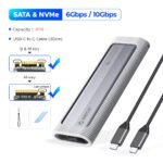 10Gbps M.2 NVMe & NGFF SSD Enclosure with Protective Silicone Case – Image 2