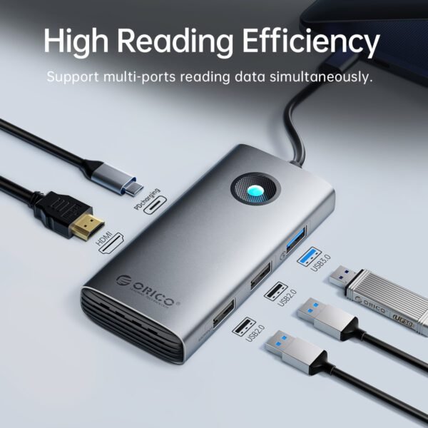 ORICO Type-C 6-in-1 5Gbps Multifunction Docking Station