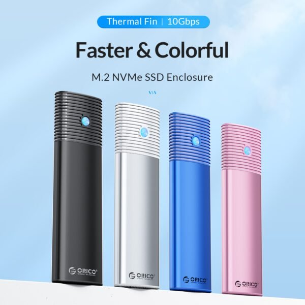 ORICO USB3.2 Gen2 Type-C M.2 NVMe/NGFF(SATA) Dual Protocol SSD Enclosure (10Gbps)