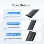 ORICO USB3.2 Gen2 Type-C M.2 NVMe/NGFF(SATA) Dual Protocol SSD Enclosure (10Gbps) – Image 16