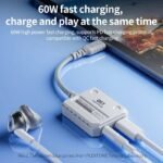 Adaptateur USB-C Gaming Audio avec Charge Rapide jusqu’à 60W – Image 4