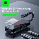 Adaptateur USB-C 3-en-1 Plextone GS1 – Charge rapide 60W – Image 2